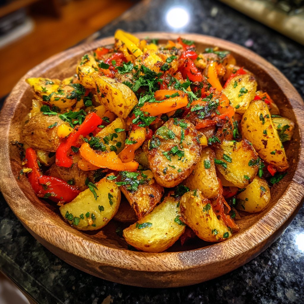 Vibrant Airfryer Potato Medley