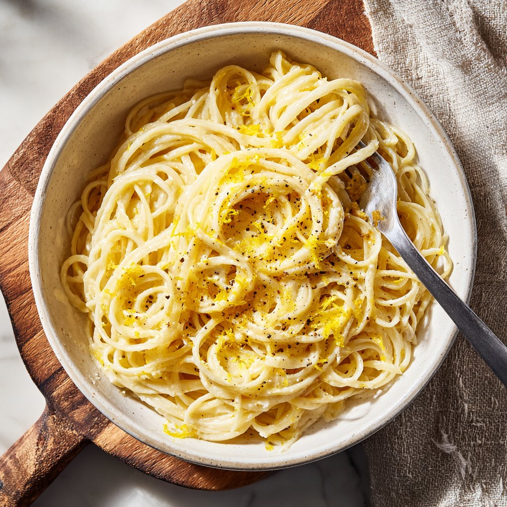Simple Lemon Garlic Pasta