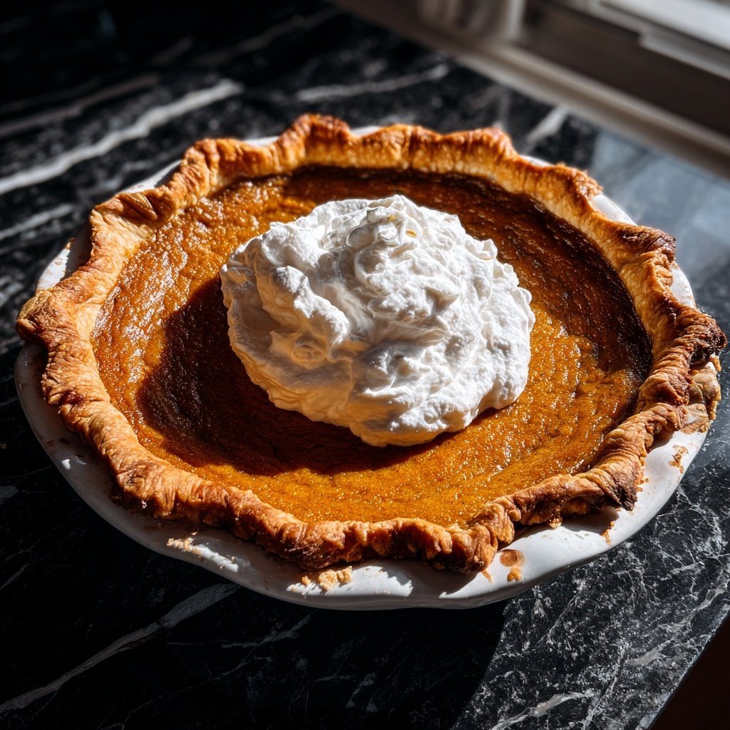 Festive Spiced Pumpkin Pie