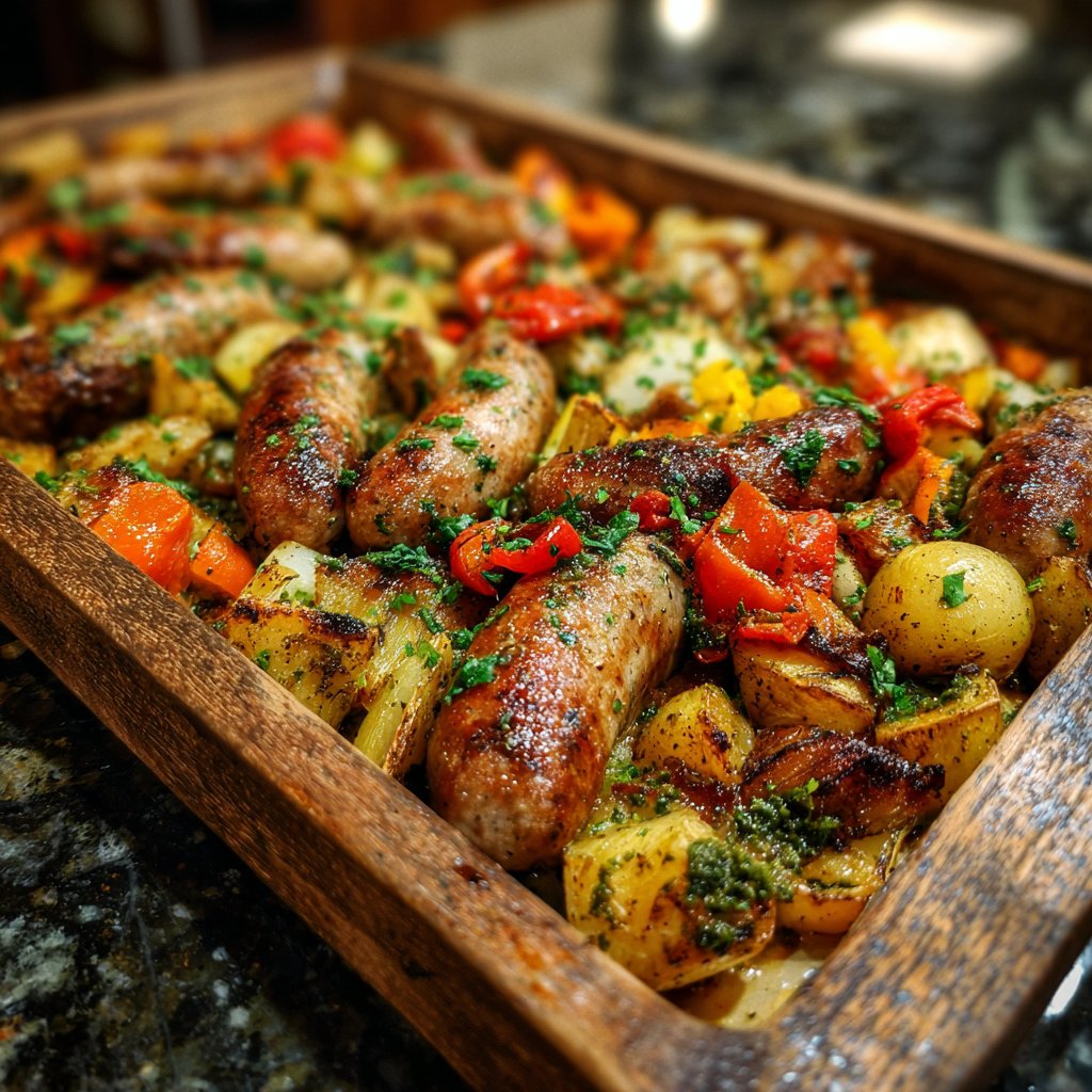 One-Pan Sausage & Veggie Bake