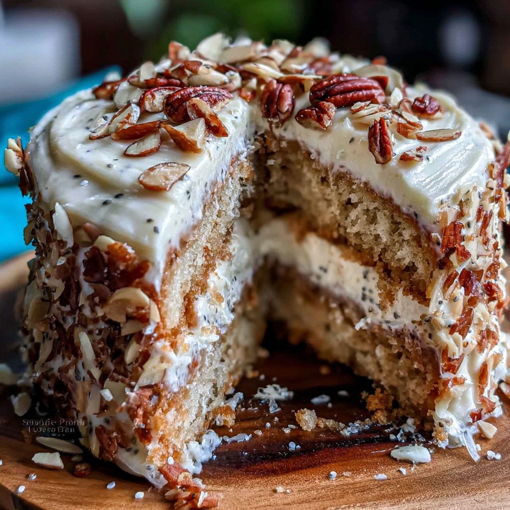 Almond Poppyseed Spring Cake