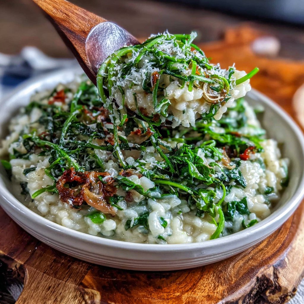 Dandelion Greens Risotto