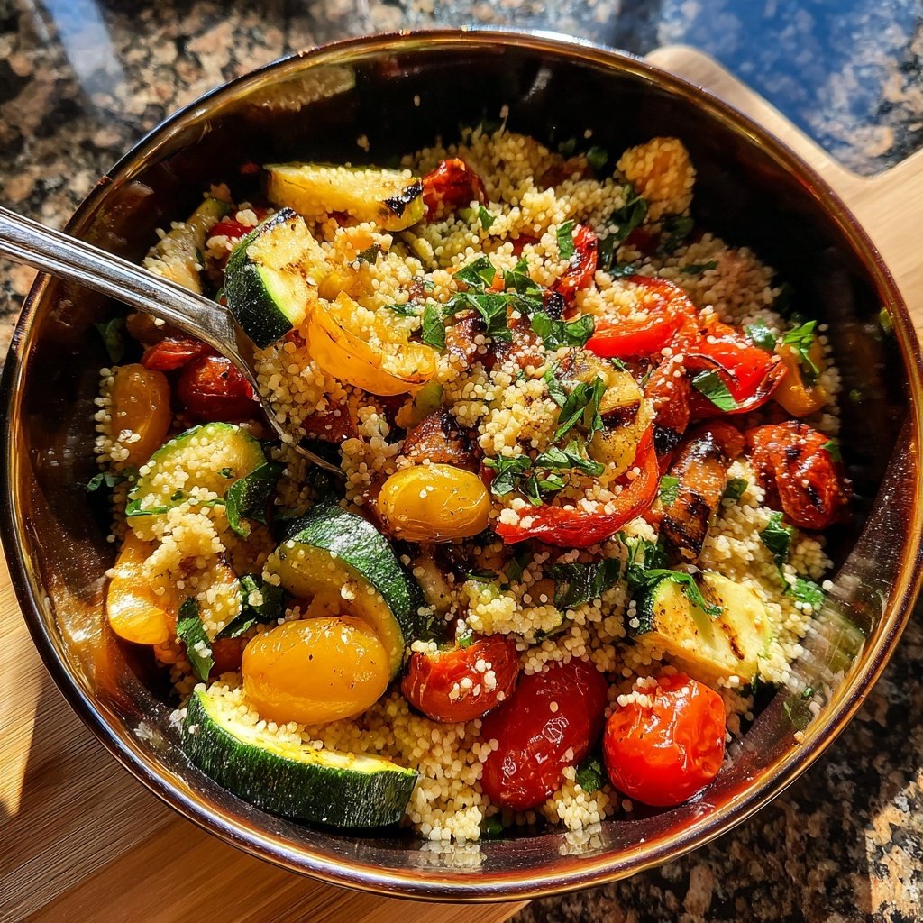 Couscous Salad with Grilled Veggies